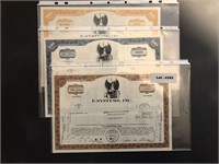 Paper Stock Certificates (#3) - Years: 1972 + 1973