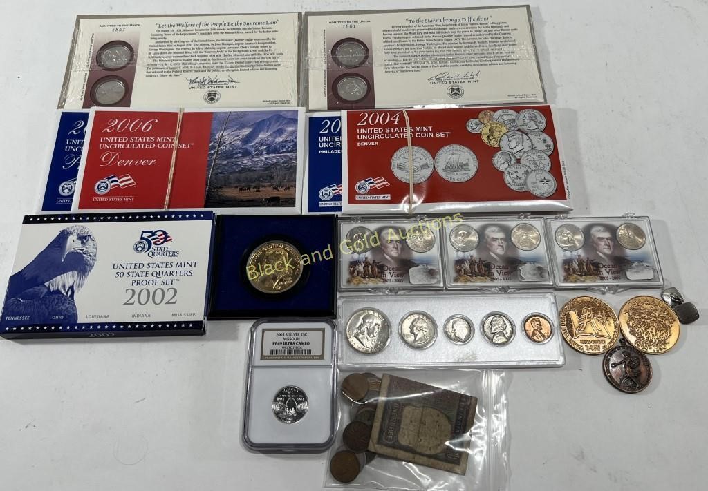 1961 Uncirculated year set, silver quarter, more!