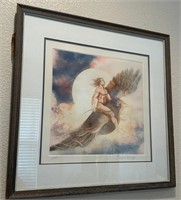 T - EVELYN RYSDYK SIGNED & NUMBERED ETCHING FRAMED