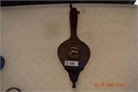 Wood Bellows with Ship Decor