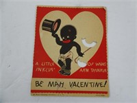 Vintage Black Americana Valentines Card