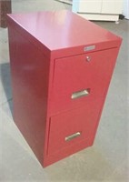 2-Drawer Red Filing Cabinet No Key 15x18x29.5"H
