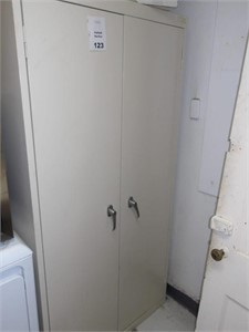 2 Door Slim Metal Storage Cabinet