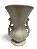 McCoy Pottery two handle off white vase