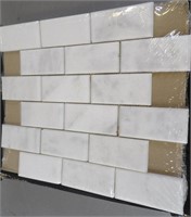 Case Mosaic White Back Splash Tile