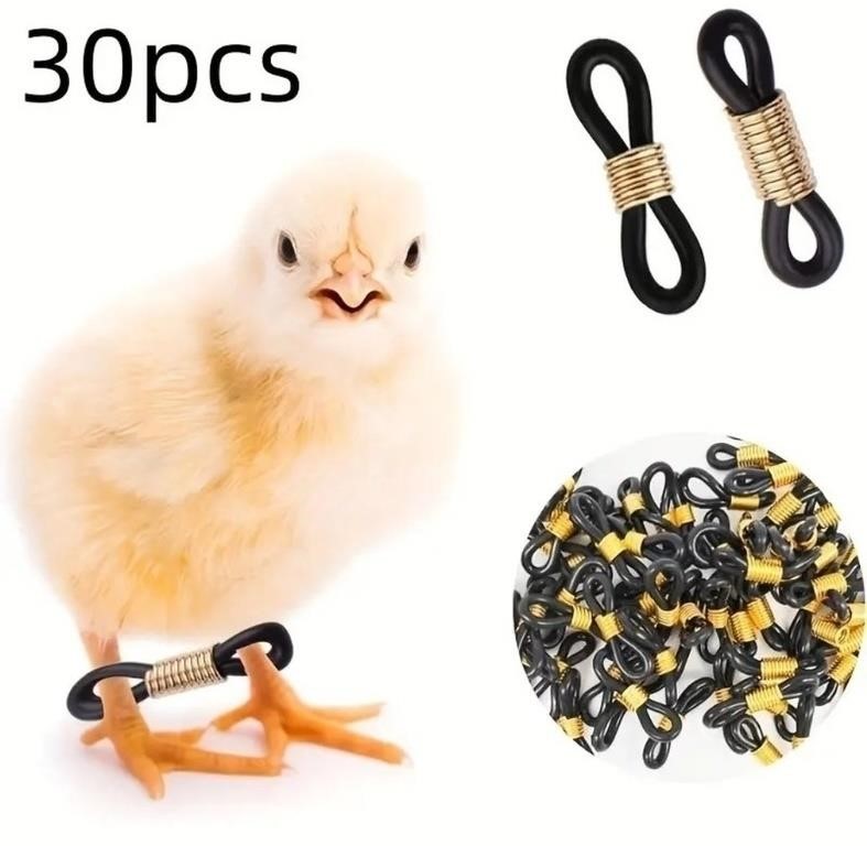 30cs Adjustable Chicken Leg Bands for Splay Leg