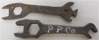 lot of 2 wrenches PP Co, R C P