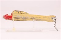 Unusual 6" Fish Spearing Decoy by Unknown Carver,