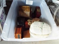 (10) Various size jewelry boxes with tote.