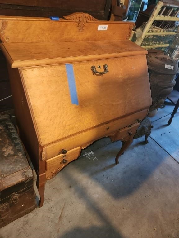 Vintage Mid Century Writing Desk, Approx 42"