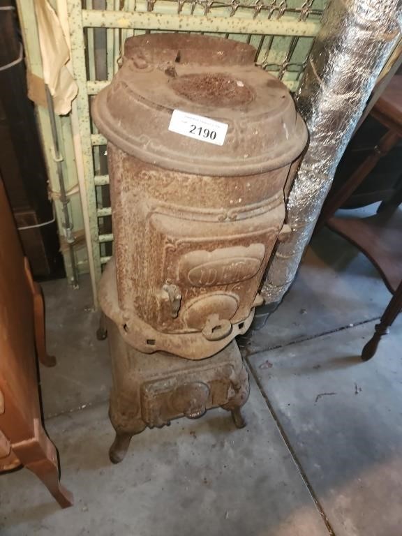 Vintage IDEAL Cast Iron Stove,  Approx 36" Tall