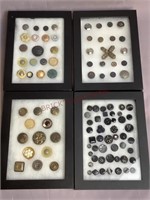 Framed Button Collection