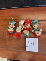 VTG felt drummer boy Christmas decorations elf