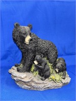 BEAR AND CUBS RESIN CASTING (APPROX 9" TALL)