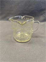 RARE 1930S FEDERAL AMBER GLASS ONE CUP 3 SPOUT