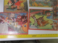Disney Lot- Puzzles and Book