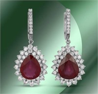 AIGL $ 28,573 19.67 Ruby Diamond Earrings