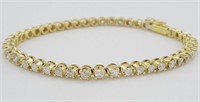 $ 11,480 2.5 Ct Round Diamond Tennis Bracelet