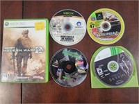 FIVE XBOX VIDEO GAMES