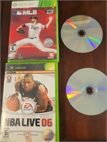 XBOX MLB & NBA VIDEO GAMES