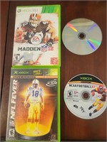 XBOX NFL FOOTBALL VIDEO GAMES