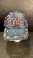 New Denim Hat Rhinestone Design Caris