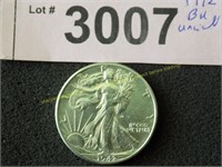 Uncirculated 1942 Walking Liberty silver half