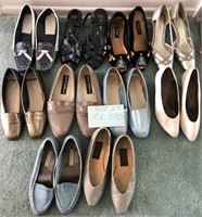 703 - 10 PAIR LADIES SHOES SIZE 7.5 (N3)