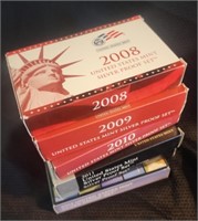 Six (6) Silver Proof Sets 2008 through 2013