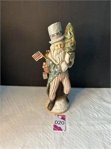 12" Bethany Lowe Wood Uncle Sam Figurine