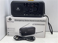 EMERGENCY SOLAR HAND CRANK RADIO USB POWER SUPLY