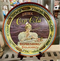 METAL COCA-COLA ROUND TRAY