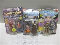 NIP Three Assorted Star Trek Action Figures
