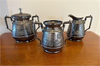 Antique Quadruple Silver Plate Tea Set