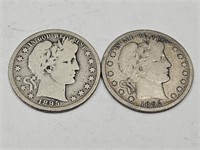 1895 S Silver Barber Half Dollar Coins