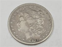 1879 Silver Morgan Carson Silver Dollar Coin