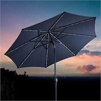 Sunvilla 10 Ft LED Market Umbrella, Navy