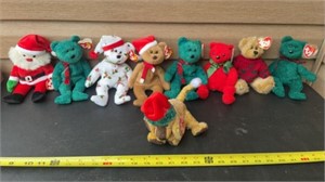 Christmas Collection of Ty Beanie Babies
