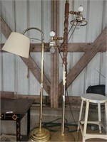 2 Vintage Floor Lamps - Both Work