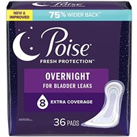Poise Overnight Postpartum Incontinence Pads,...