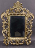 Sophistication in Brass Ornate Mirror