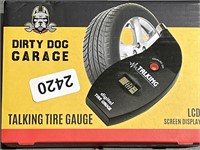 DIRTY DOG GARAGE TALKING TIRE GAUGE