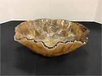 Imperial Brown Slag Glass Bowl