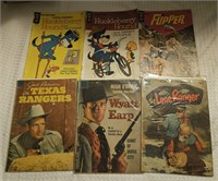 Lot of 6 Comic Books Lone Ranger Huckleberry Hound