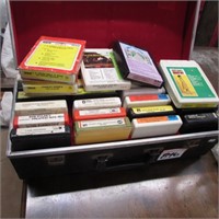 BOX OF 8 TRACK TAPES
