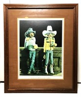 Gene Zeech Cowboy Character Print