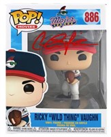 Charlie Sheen Major League Signed Funko Pop BAS