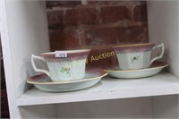 CALYX WARE ADAMS CUPS AND SAUCERS