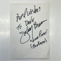Good Times Johnny Brown signed note
