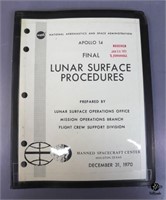NASA Apollo 14 Lunar Surfaces Procedures Booklet